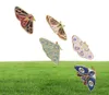 Kvinnor Insektserie Kläder Broscher Butterfly Moth Model Drop Oil Pins europeiska legering Moon Eye Emamel Cowboy Ryggsäck Badge Jewel1287363