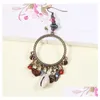 Dangle Shandelier Ethnic Boho Round Alloy Summer Earringチャームシェルウッドペンダントタッセルイヤリングファッションジュエリードロップ配信DHXT5