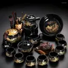 Teaware Set Travel Complete Tea Set Chinese Semi Automatic Luxury Geschirr Gift WSW40XP