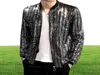 Men039s Jackets 2022 Sequined Bomber Jacket Men Shiny Seedive с длинным рукавом блеск на молнии