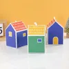 Present Wrap 5st House Style Candy Cookie Paper Box Wedding Birthday Decorations Wrapping Christmas Party Year Supplies