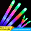 Colorful LED Glow Stick for Birthday and Wedding Party Supplies RGB Glow Foam Stick Loose Turn Light Cheer Tube 30 60 Pack 240403