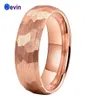 Кольцо из розового золота кольцо молотка вольфрамовое обручальное обручальное кольцо для мужчин.