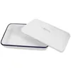 Dinnerware Sets Rectangular Serving Plate Enamel Baking Dish Roasting Tin Multi-use Pan