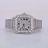 Luxe die er volledig uitziet, bekijk Iced Iced for Men Woman Top vakmanschap uniek en dure Mosang Diamond 1 1 5a horloges voor hiphop industrieel luxueuze 1066