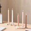 Candlers Nordic Simple Ceramic Holder Wave Shape Candlestick Tabletop Decorations Crafts Romantic Bandlelight Dinner Dinner Decor