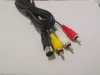 Câbles 10pcs Remplacement de 1,8 m Nickle Placé stéréo AV Leads Video RCA Cord composite Câble composite pour la console du système SEGA Saturne