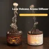 Fuktare Volcano Fire Flame Air Mini Foidifier Arom Diffuser Oil med fjärrkontrollmanet för hemdoft Mist