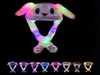 33 Stilar LED Light Plush Hat Cartoon Animal Cap för Rabbit Cat Bunny Ear Moving Light Hats Adult Kids Christmas Winter Warm Hats 4875335