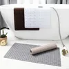 Bath Mats 38x70cm Anti Slip Bathroom Rug Lattice Mat Floor 87 Bathtub Waterproof Bottom Rugs Cups PVC Room Suction Shower