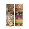 Ruban 12rolls Washi Tape Set Animal Washi Tape Stickers Leopard Print School Supplies Adhesive Washitape 3M Masking Ruban décoratif