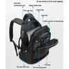 Plecak antyfiltowkowy Mężczyźni PVC 15,6 cali laptop USB Wodoodporny notebook Rucksack Business Travel Taps Pack Bag dla mężczyzny