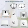 Portable Facial Steamer Nano Face Steamer Warm Mist Home Skin Spa Steamers for Sinuses Acne Pores Cleanse Blackhead 240409