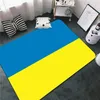 Carpets Ukraine Flag Entorage des armes Ukrainian Patriotic Gift Doormat pour le salon Bathroom Kitchen Anti-Slip Flannel Mat