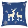 Oreiller de Noël dessin animé Elk Tree Cover Decor Ornament Gift Year Decoration