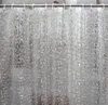 Shower Curtains Waterproof Curtain Clear EVA Thick Bathroom Liner For Bathing Stall Bathtubs 3D Pebble Pattern Washable Hooks Free 5pcs