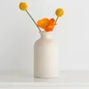 Vases 1PC White Ceramics Vase Nordic Style Flower Handicrafts Desk Decoration Artificial Dried Flowers Inserts Home Decor