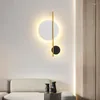 Lámparas de pared Lámpara LED moderna para sala de estar Bedside Bedside escaleras Discos de decoración del hogar