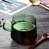 Weingläser farbenfrohe Kaffeetasse Borosilikat Glas Bernstein Tasse mit Griff Tee Saft Milch Wasser Küche Getränke Geschirr