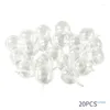 Presentförpackning 20st Clear Plastic Chocolate Ball 4 cm runda godislådor Bouquet Valentines Day Drop