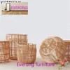 Waszakken Modern Natural Eco-vriendelijke Indonesië Rattan Design Storage Basket Doek