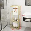 Crochets Salle de bain Planchers serviettes toilettes nordiques en fer forgé baignoire légère rangement de luxe de luxe