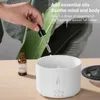 Humidifiers Home Desktop Flame Air Humidifier 360ML Aroma Diffuser Lava Volcano Design Flame Effect Fragrance Machine