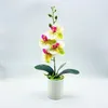 Decorative Flowers Indoor Faux Potted Plant Small Fake Plants Decor Christmas For Outdoor Home Kitchen Office Desktop Wedding