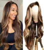 Lace Front Wigs Natural Baby Hair 4x4 Body Wave 4x4 Lace Closure Human Hair Wigs 28 34 40inch Omber PrePlucked Human Hair seamles6408903