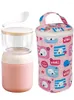 Bottiglie di stoccaggio sacca portatile con cucchiaio di farina d'avena container yogurt contenitore da 700 ml muesli food food pp per andare bambini a prova di perdite