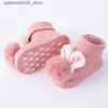 Kids Socks 2-piece set of baby socks with cute plush ball headband newborn short socks cute children and girls hair socks photo props Q240413