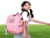 IMIDO Cute Cartoon Student Backpacks Large Capacity Breathable School Bag With USB Charging Chain Bundle Backpack For Girls 2109297443586
