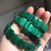 Natural malachite stone beads braclet natural gemstone bangle fine jewelry for woman for gift wholesale 240402