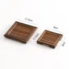 Tea Trays Durable Handmade Bamboo Tray For Teacup Teapot Natural Material Heat Insulation Anti-scalding Cup Coffee Mug
