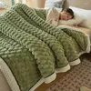 Blankets Fleece Velvet Bed Plaid Autumn Winter Warm Sleeping Blanket Double Soft Comfortable Thick For Cozy Warmth