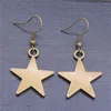 dangle earrings 1pair star for womenアクセサリー供給ジュエリーdiyフックサイズ18x19mm