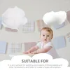 Figuras decorativas 4 PCS Simulación Decoración de la boda de la nube de algodón Simulada Hanging Clouds Ornament Escena Diseño Props Baby Home