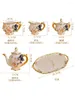 Decorative Plates Tea Set With Tray Small Luxury Teapot Coffee Cup Cups Afternoon Household Ceramic
