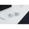 Hölzer Ohrringe Brand Sterling Silber für Frau klare österreichische Kristallohrring Mode Hochzeitsvergütung Accessoires