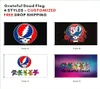 Impression numérique personnalisée Populaire Grateful Dead Dancing Bears Flag 3x5 pieds intérieurs Rock Rock Banner décoratif DAVALS MAISON BANNER7107307530