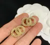 Luxury Diamond Earring Designer Jewelry Gold Letters Gold Studs Pearl Women Affascint Women Love Orens Mens C Regali 925 Silver con5070508