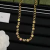 Collier Designer New Gold Butterfly Jewelry Stone Tiger Head Collier Collier Collier Collier Collier Collier pour femmes