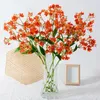 Decoratieve bloemen Bloemarrangement Ornament Faux Branch met bladeren voor huis Wedding Party Decor 39 Hoofd Floral Indoor