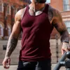 Summer Knitted Pionic Stripe Fitness Sport Sportsure Slim Fit Mens Tank Top Męs