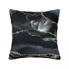 Oreiller Night Masculine Marble Paysages d'oreiller décorations de couverture d'oreiller Nordic Style Throw Case siège carré 40cm