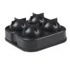 Moldes de cozimento 3pcs silicone grande hóquei no molde redondo bandeja de bandeja diy bar house housedocolate fabricante fácil de demolir ferramenta