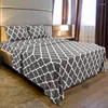 Bedding Sets Printed Bed Sheet Set-3 Piece Polyester Fiber Set (Grey)