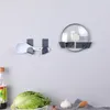 Kök förvaring potten täcker rack väggmonterad icke perforerad skur brädhylla självhäftande hushållshållare
