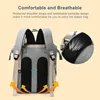 Diaper Bag Backpack Mummy Large Capacity Waterresistant Travel Baby Nursing with USB Charging Port Stroller Straps 240408