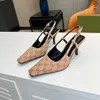 Aria High Heels Pointy sexy sandals Open heel buckle Beige Red Blue WITHE Brown women dress shoes